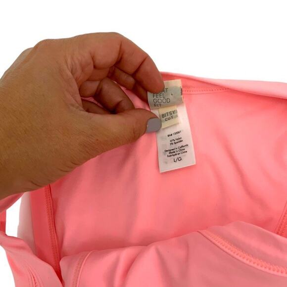 L Space Pink Foley Bitsy Bikini Bottoms Size Large NWOT $88 MSRP - Picture 5 of 8